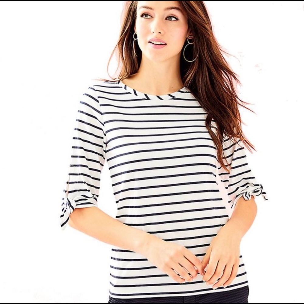 BNWT XXS Lilly Pulitzer Preston top Nautical Striped
